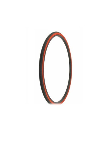 Tire 27 x 1 1/4 Black/Red Side Wall HF-156.